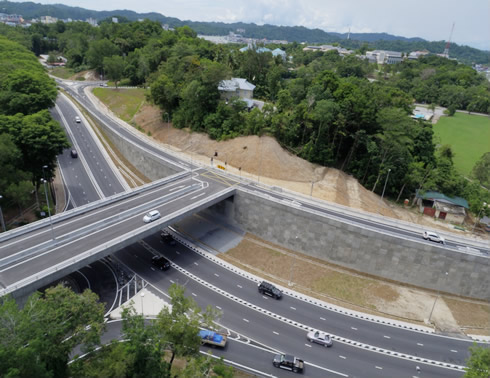 Construction of Interchange at Jalan Babu Laja Jalan Tutong Junction