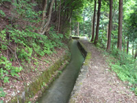 既存の農業用水路 改修整備前