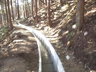 既存の農業用水路 改修整備後