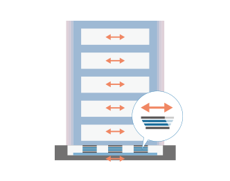 揺れを免れる免震工法