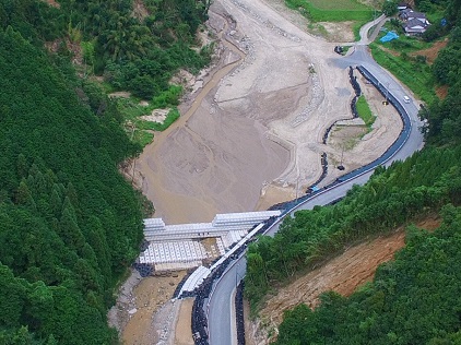 赤谷川流域災害関連緊急砂防工事（福岡県）