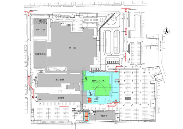 福井赤十字病院（仮称）がん診療棟 腎臓泌尿器透析センター建設工事仮設計画