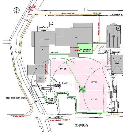 社会福祉法人聖霊病院 金沢聖霊総合病院新築工事　建物工区割り図