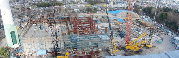 世田谷清掃工場 2006年3月　工事は最盛期へ