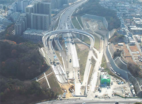 阪神高速道路白川インターチェンジ（兵庫県）の写真