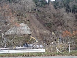 長野県北安曇郡小谷村 JR大糸線の被害の写真