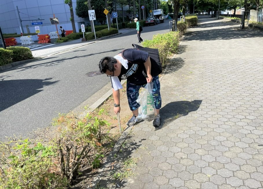 大阪城クリーンUPボランティア②