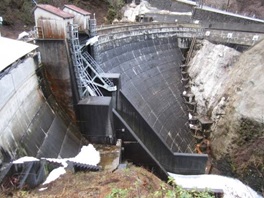 改造前の小原ダムの写真