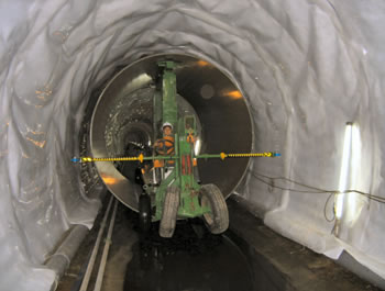 FRPM管の運搬状況の写真