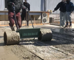 凝結促進剤の散布状況