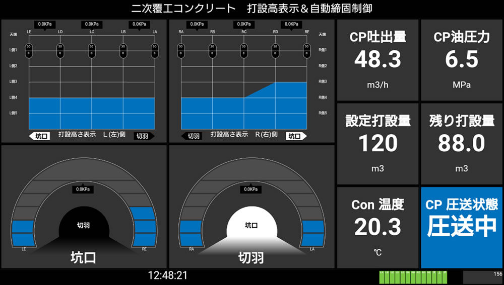 システム管理画面の表示例 イメージ