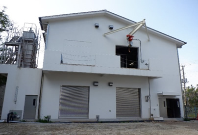 小笠原村母島沖村浄水場管理棟(母島)